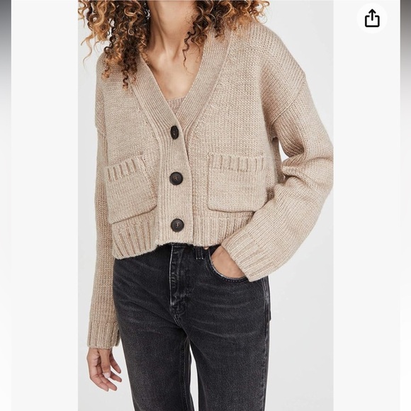 English Factory Women's V Neck Sweater Cardigan — NWT - Picture 2 of 11